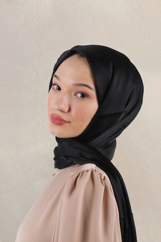 Mirsoy Scarf Yoryo Şal - Siyah Siyah