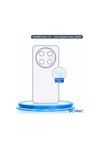 Schitec Huaweı Nova 13i Uyumlu Arka Yüzey Hidrojel Koruyucu Film 62950078