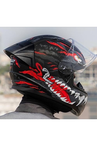 Ls2 Rapıd 2 Race Kaıju Fullface Motosiklet Kaskı Siyah
