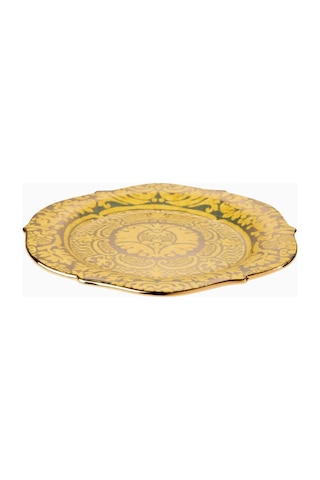L'objet X Fortuny Orsini Desenli, Dekoratif Servis Tabağı Sarı