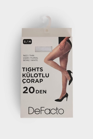 Defacto Kadın 20 Denye Külotlu Çorap G5356axnswt1 Beyaz-wt1