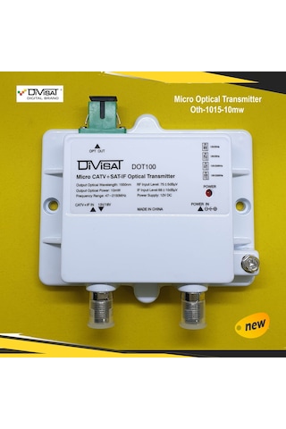 Divisat Fiber Optic Transmitter Catv + Sat 10Mw 47-2150Mhz