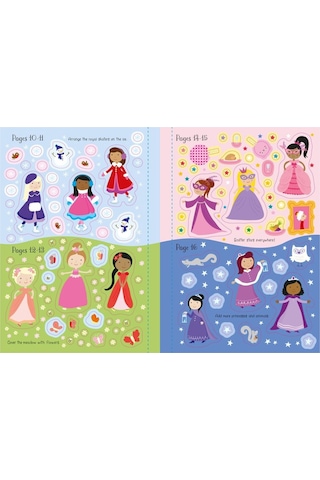 Sparkly Princesses Sticker Book Usborne Publishing