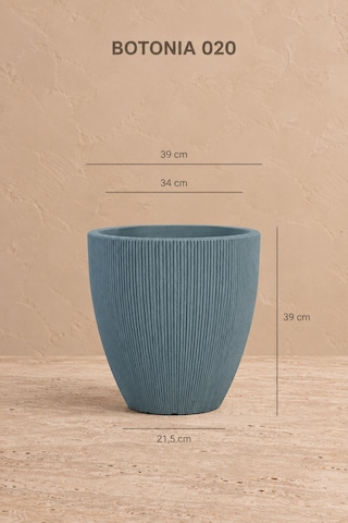 Bostann Dekoratif Saksı - Botonıa 020 - 30l - Gri 30 Lt