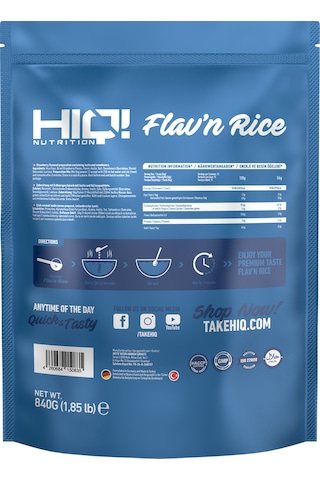 Hıq Flav'n Rice 840g Strawberry Flavored