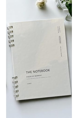 Spiralli 80 Yaprak Noktalı A5 Defter, Not Defteri, Okul Defteri, 4 Farklı Renk Seçeneği 01 Light Grey Genel