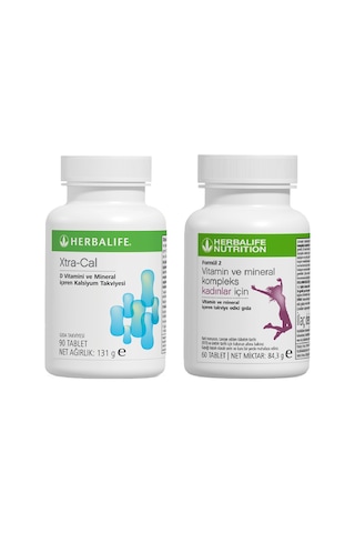 Herbalife Xtra-Cal 90 Tablet + Kadınlar İçin Vitamin Mineral Kompleks 60 Tablet Herbalife Xtra-Cal 90 Tablet + Kadınlar İçin Vitamin Mineral Kompleks 60 Tablet