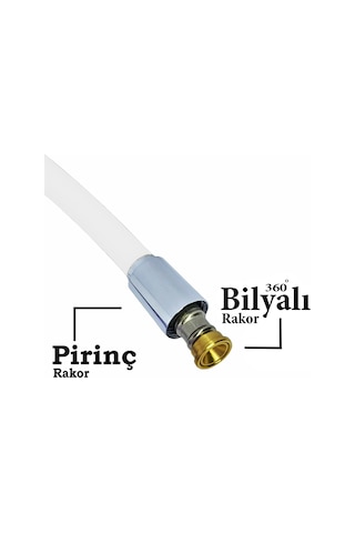 Beyaz Silikon Duş Hortumu Yüksek Kalite Kırılmaz Kopmaz Esnek Banyo Spiral Hortum Zinciri Beyaz