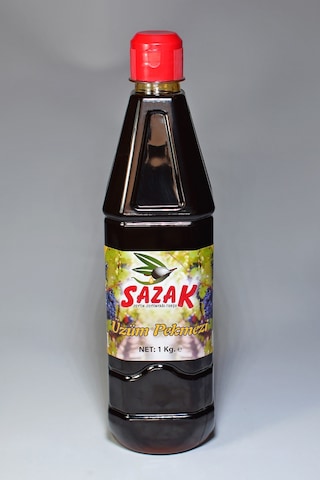 Sazak Doğal Katkısız Ev Yapımı Üzüm Pekmezi 1 KG