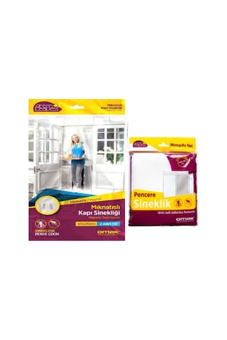 Omak Greenleaves Mıknatıslı Kapı Sinekliği 2X(60X210) Cm (492270680)