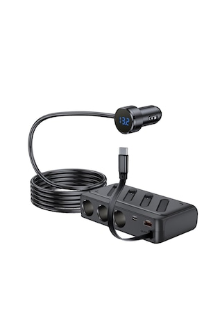 Araç Oto Çakmak Çoklayıcı Çoğaltıcı Soketi Usb Çakmaklık 187w Maks