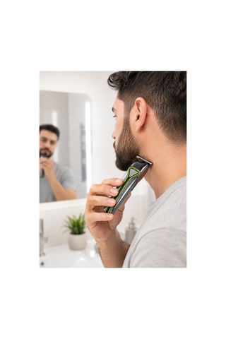 Şarjlı Saç Sakal Tıraş Makinesi T Başlıklı 1 2 3 Mm Taraklı Kablolu Ve Kablosuz