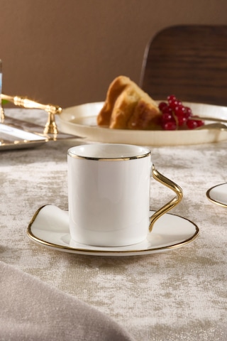 Karaca Charm 2 Kişilik Kahve Fincan Takımı 110 Ml Gold Altın