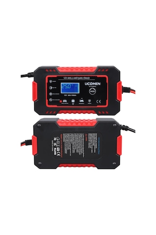 Uc-c120501a 12v 6a Kırmızı Led Göstergeli Akü Şarj Cihazı