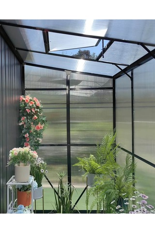 Garden Eden Xl Seralı Metal Bahçe Kulübesi