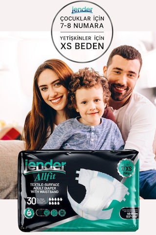 All Fit Xs Bel Bantlı Bez - Bebek Ve Yetişkinlere Özel Beden 30'lu XS