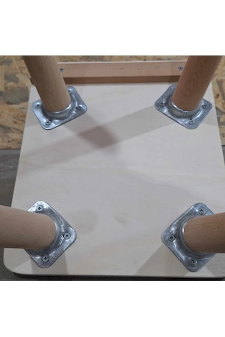 Ahşap Masa Ayaklar Kayın Ağacından ,metal Birleşim Aparatları Ahşap