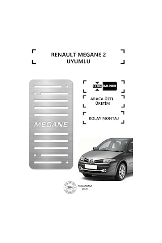 Renault Megane 2 Ayak Dinlendirme Pedalı Krom Ayak Dayama Pedalı