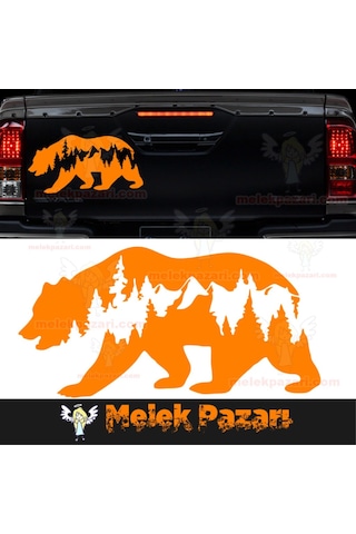 Ayı Doğa Manzara Off Road Oto Sticker