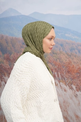 Armanda 70 X 190 Cotton Monogram Desen Şal - Ar 3098 03047 - 70x190 / Haki Yeşil 205