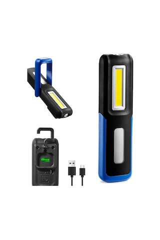 Lightingx Lx-028 Cob Led Mıknatıslı Çalışma Lambası Tamirci Feneri Evimdeyokyok