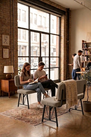 Raht Serisi Metal İskeletli Bench - 90 Cm Keten Kumaş Modern Mutfak & Antre Pufu - 1 Adet Cappucino Cappuccino