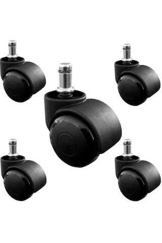 Dekofis 5 Adet Yedek Parça Sandalye Tekerleği Dönerli Teker