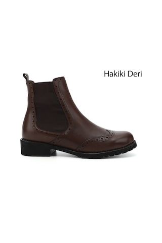Gönderi R Kadın Kahve Antik Kauçuk Taban Hakiki Deri Chelsea Bot Gkzb13448443 Kahve