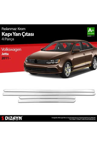 S-Dizayn Volkswagen Jetta Krom Kapı Yan Çıtası 2011 Üzeri