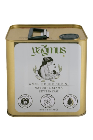 Yağmuş Anne Bebek Serisi Soğuk Sıkım Naturel Sızma Zeytinyağı 2 L