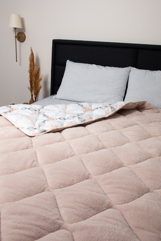 Çift Taraflı Wellsoft Lüks Yorgan Bej