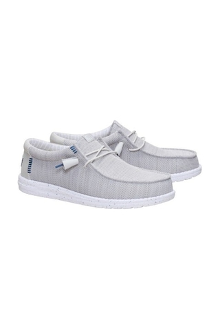 Hey Dude Wally Stretch Sox Erkek Günlük Ayakkabı-33145 Açık Gri