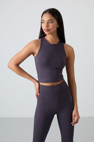 Tommylife Antrasit Yüksek Bel Kapri-crop Atlet Slim Fit Kadın Tayt Takım - 95284
