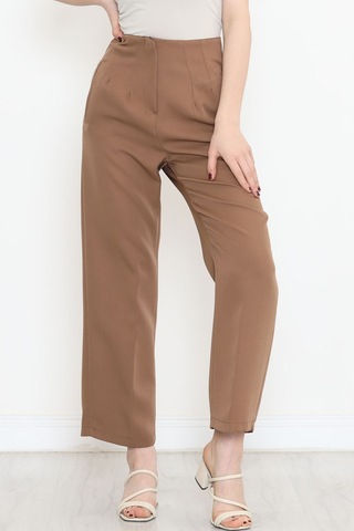 Mokashopin - Beli Pensli Pantolon Kahve - 20857.683. 001