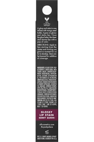 E.l.f. Glossy Lip Stain Uzun Ömürlü Parlak Ruj Rujlar Berry Queen 6