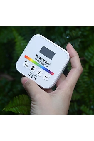 Yongnuo Yn60-rgb Iı Dahili Bataryalı Mobil Led Işık - Beyaz Kasa