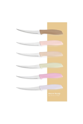 Schafer Quick Chef Meyve Bıçak Seti 6 Parça-asorti Krem