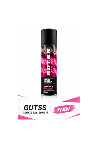 Gutss Professional Geçici Unisex Saç Boyası Sprey 150 Ml Pembe Pink