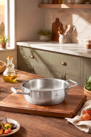 Emsan Grace İndüksiyon Tabanlı Çelik Sahan 18 Cm Gümüş