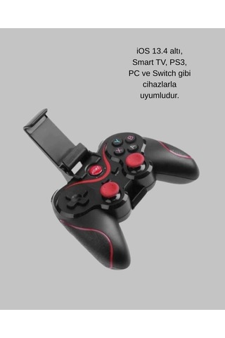 Bluetooth Kablosuz Oyun Kumandası Android İos Pc Uyumlu