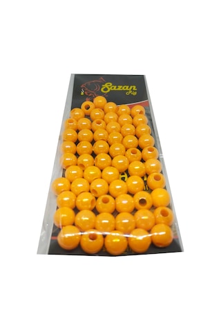 Janjan Hot Orange Boncuk 10 Mm Geniş Delik