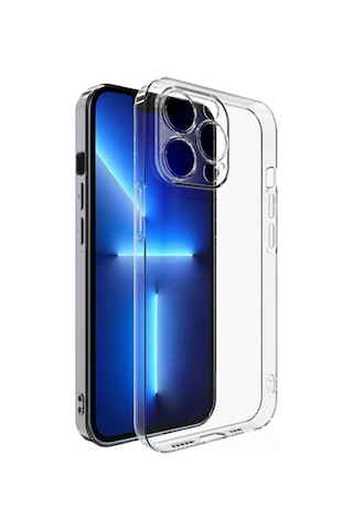 Ally Apple iPhone Uyumlu - 12 Pro 6.1inç Kılıf Kamera Korumalı Ultra İnce Şeffaf Silikon Kılıf- 5775