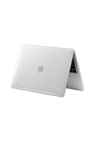 Macbook Air 13.3'' A 1466 A 1369 Kılıf Parlak Kristal Şeffaf Simli