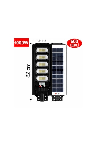 Dls 1000w Solar Güneş Enerjili Led Bahçe & Çevre Aydınlatma Lambası Profesyonel Dış Mekan 201-1000
