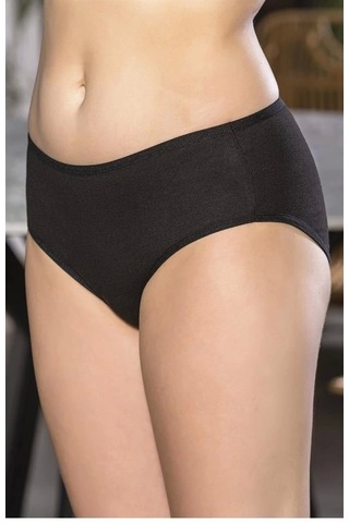 Fevien Pamuklu Yüksek Bel Slip Külot Siyah Brf2966 Siyah