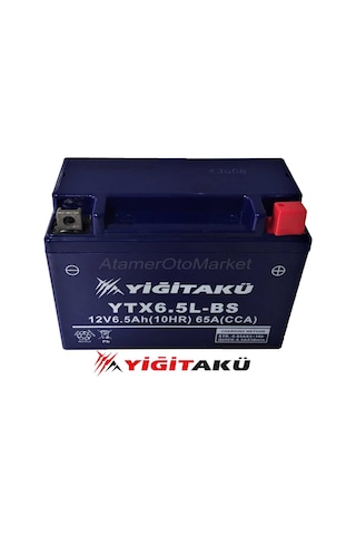 12 V 6.5 Ah-Amper Ytx6.5l Motosiklet Aküsü Yiğit Akü