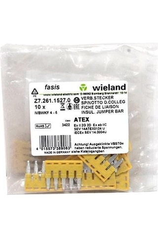 Wieland Wt4, Wkfn4 İçin 5'li Tarak Köprü - 5 Adet