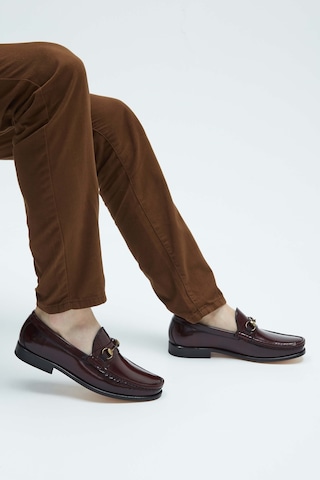 Tamer Tanca Erkek Hakiki Deri Bordo Mokasen & Loafer Ayakkabı 214 035904 Erk Ayk Y23 Bordo Acma Bordo