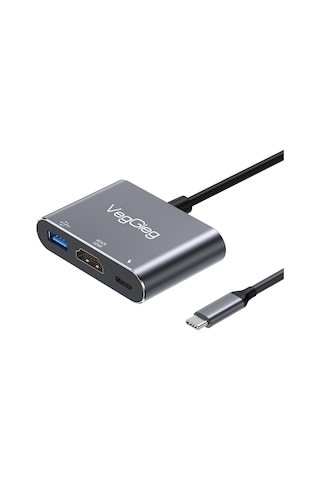 Type-c To 4k Hdmı Type-c Pd100w Usb-a 3.0 Hub Dönüştürücü Adaptör 01
