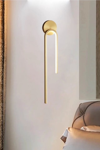 Modern Kablosuz Gold Led Pilli Aplik, Duvar Aplik Ve İç Mekan Aplik Çok Renkli